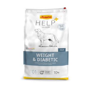 JOSERA HELP DOG WEIGHT DIABETIC sausā barība suņiem 10kg